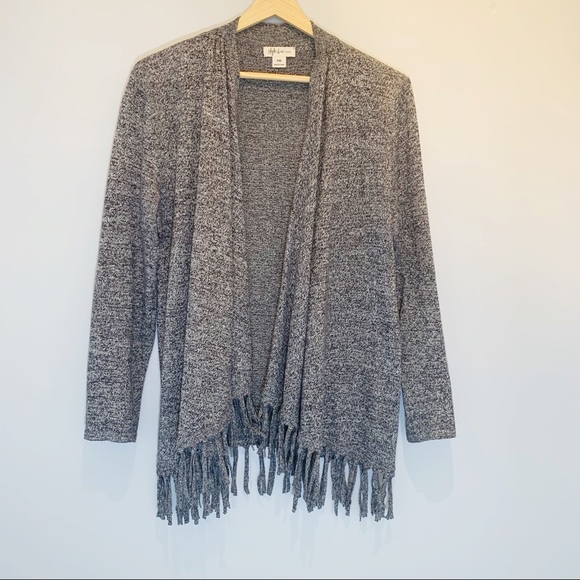 Style & Co | Open-Front Fringe Cardigan - Picture 2 of 8